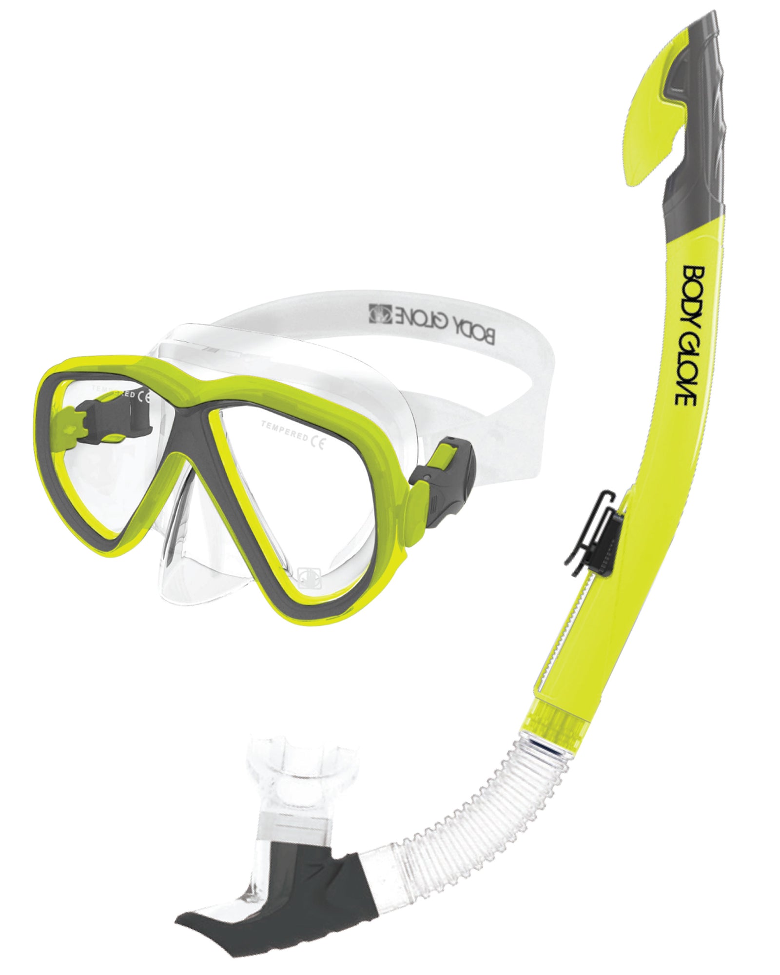 Azores Mask / Snorkel Combo - Citron/Grey