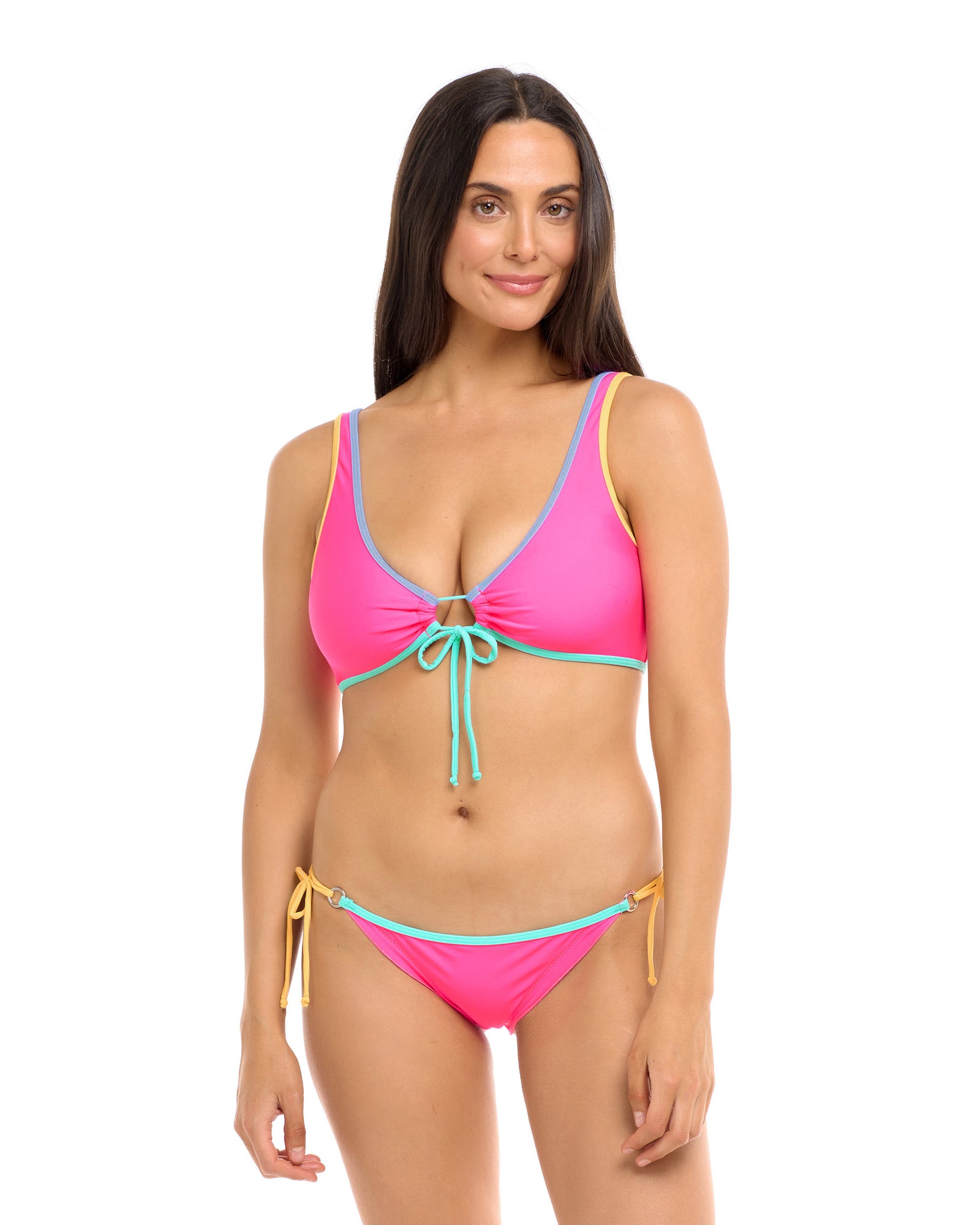 Vibration Lolah Scoop Bikini Top - Bubble Gum
