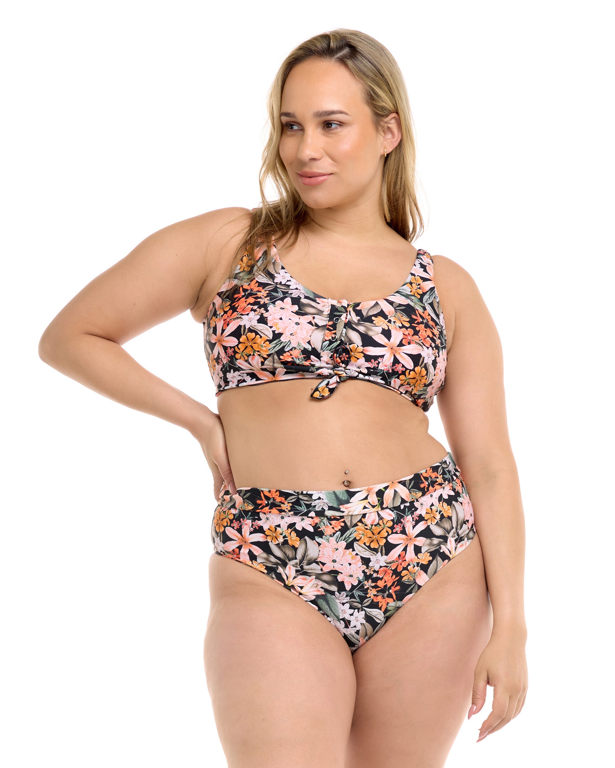 Matira Kate Plus Size Scoup Top - Black