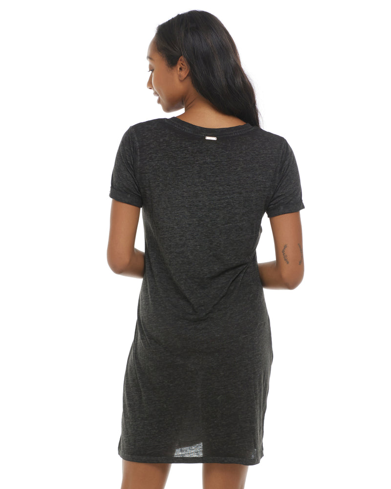 April Swim Cover-Up Dress - Black