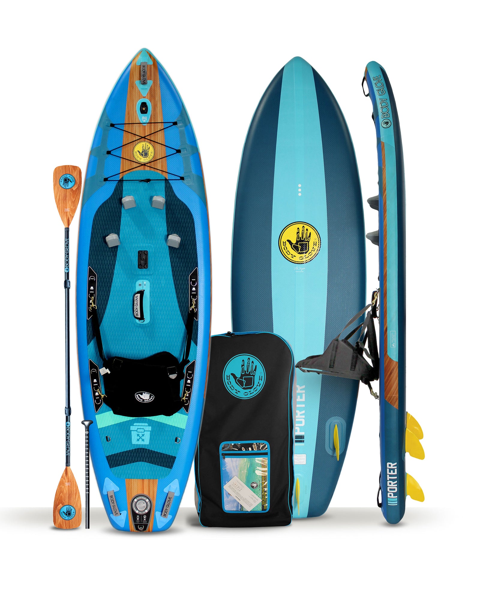 Porter 9'6" Inflatable Paddle Board - Blue/Navy
